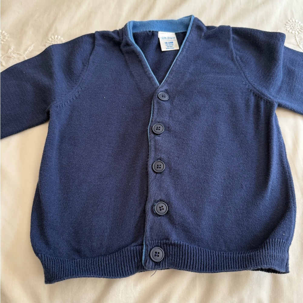 Okie Dokie Navy Blue Kids Jacket 18-24 M